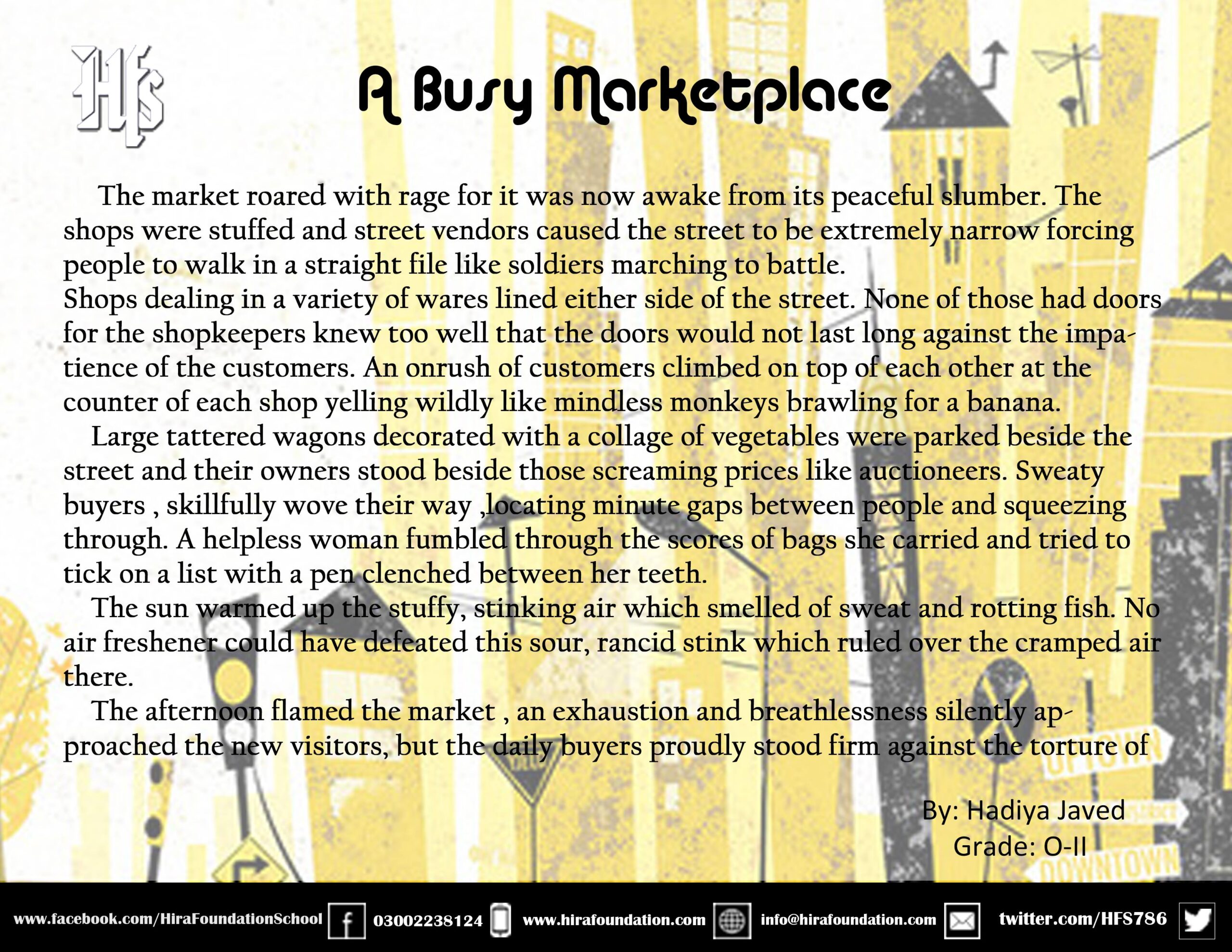 descriptive essay on a busy marketplace